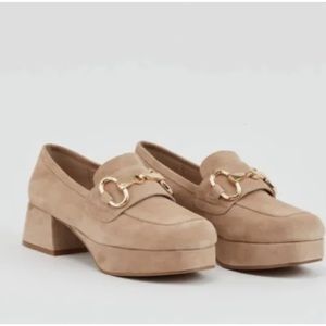 Jeffrey Campbell STUDENT 2 | NUDE SUEDE Shoes 7.5.